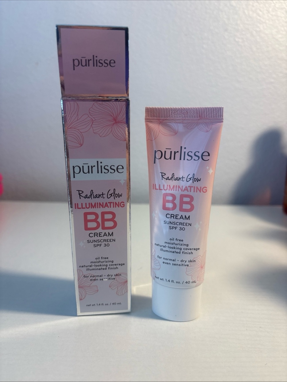 Purlisse Radiant Glow Serum BB Cream w SPF 30, Medium 1.4 oz NIB Sealed Exp 8/28